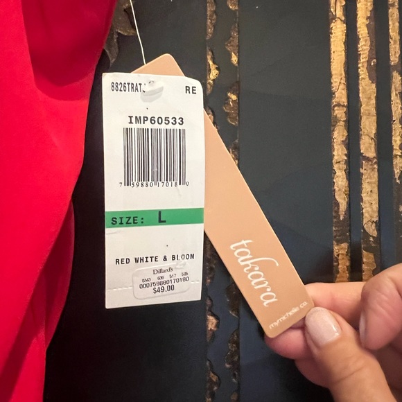 Takara red romper sz L large NWT - Picture 2 of 4